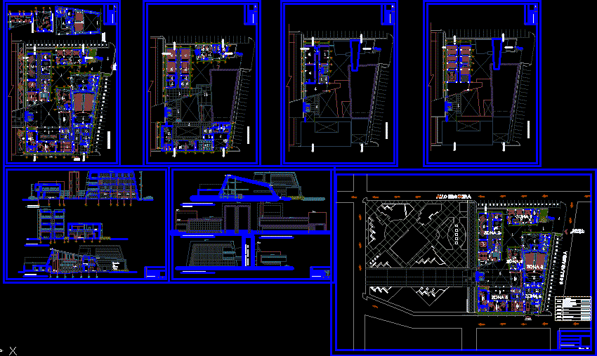 Проект школы dwg