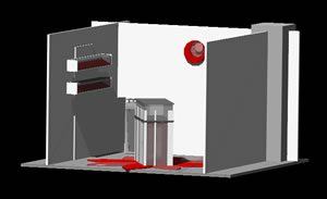 Artisan Fair Stand 3D DWG Model for AutoCAD