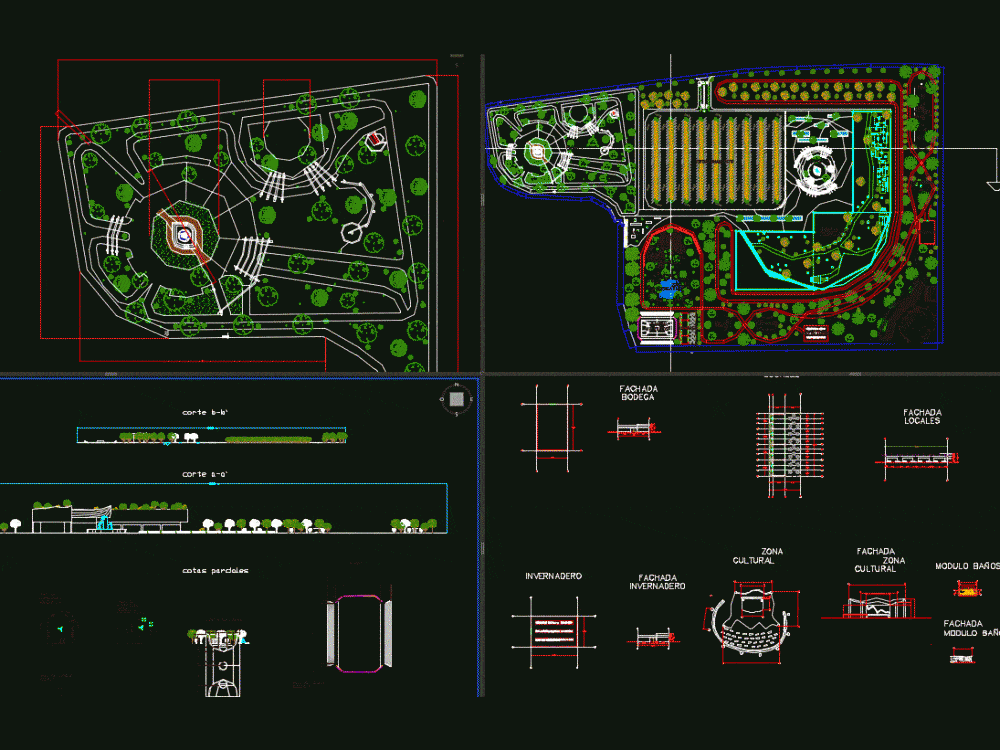 Assembly Plant A Square - Gardens DWG Block for AutoCAD • Designs CAD