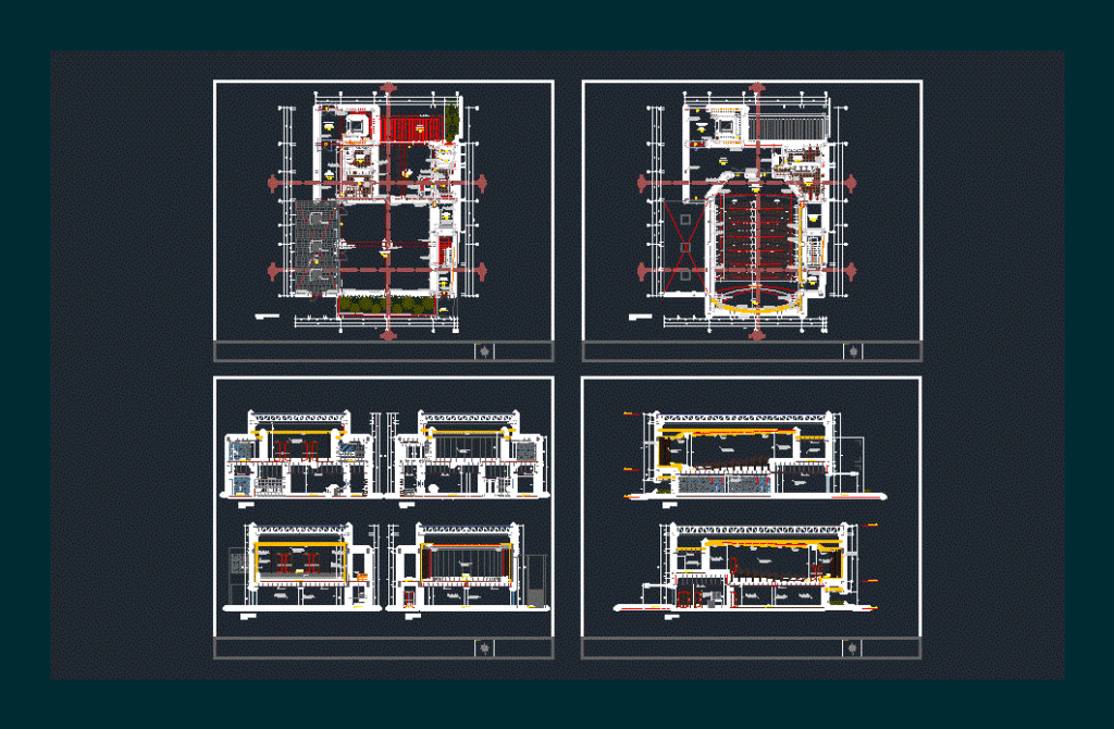 Audience DWG Block for AutoCAD