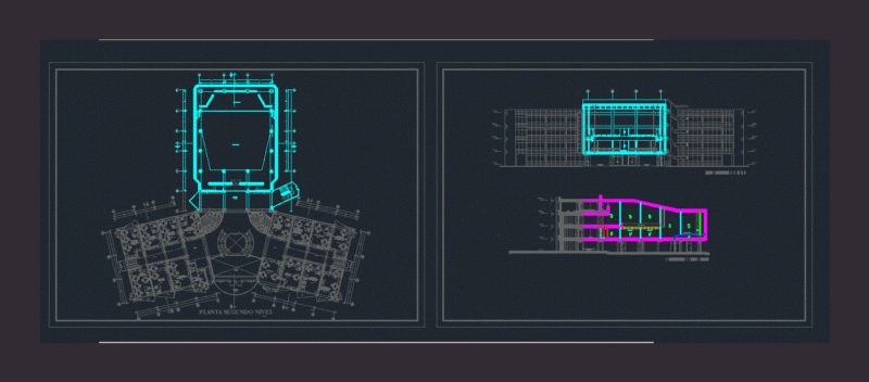 Audience DWG Elevation for AutoCAD