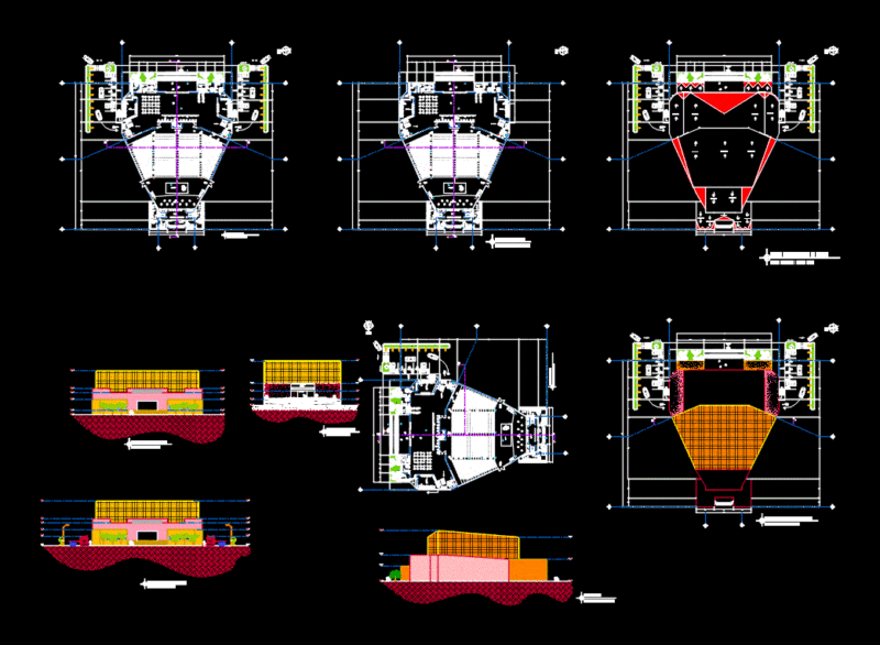Audience DWG Plan for AutoCAD
