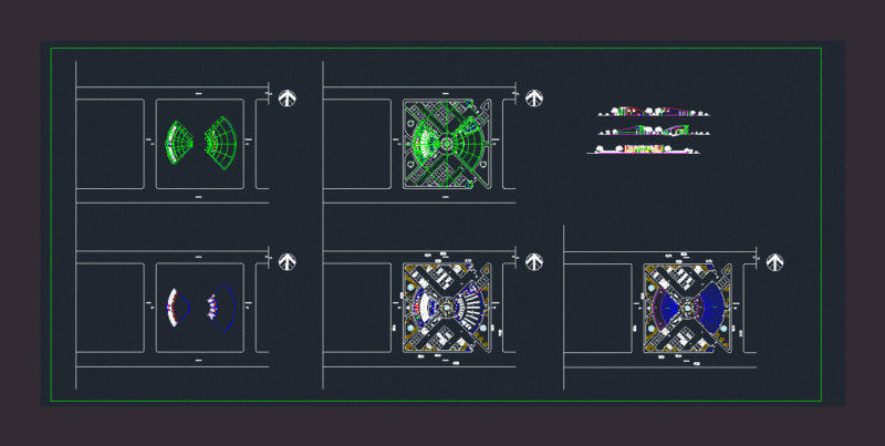 Audience DWG Section for AutoCAD