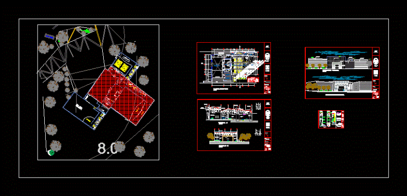 Audience DWG Section for AutoCAD