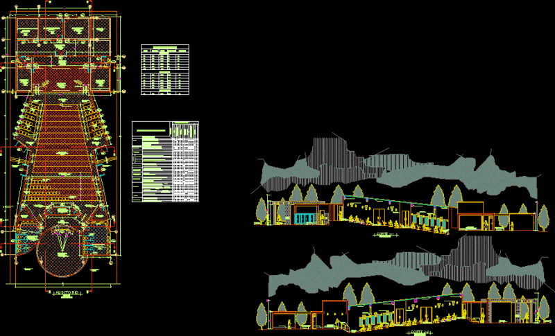 Auditorium 3D DWG Elevation for AutoCAD