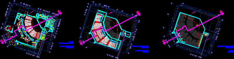 Auditorium DWG Block for AutoCAD