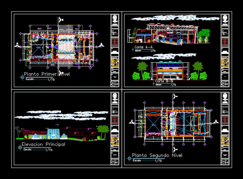 Auditorium DWG Block for AutoCAD