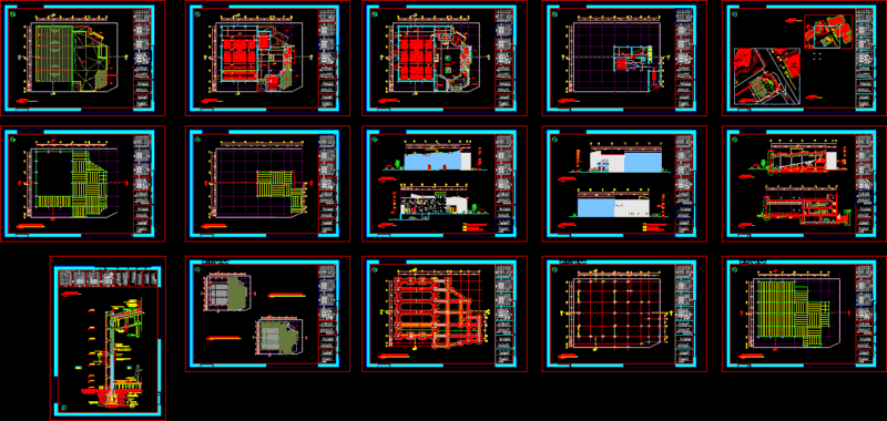 Auditorium DWG Block for AutoCAD