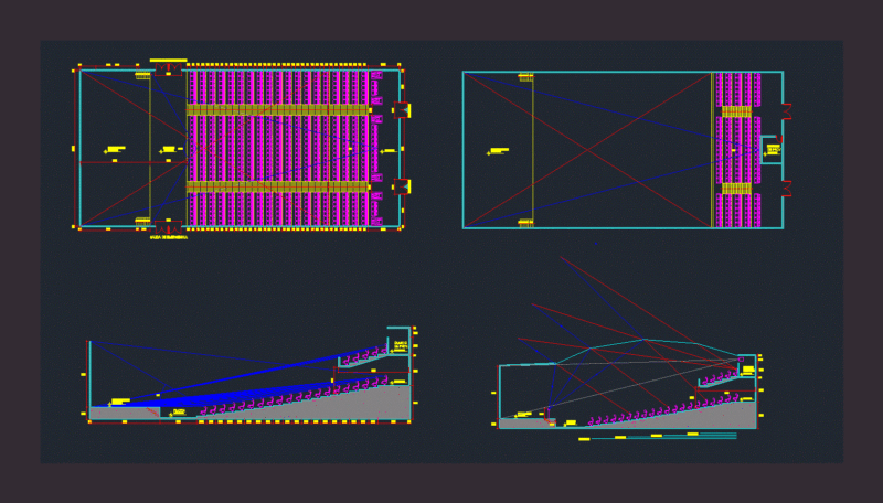 Auditorium DWG Block for AutoCAD