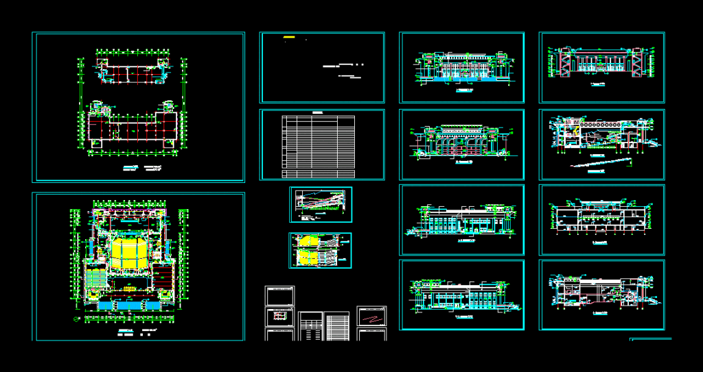Auditorium DWG Block for AutoCAD