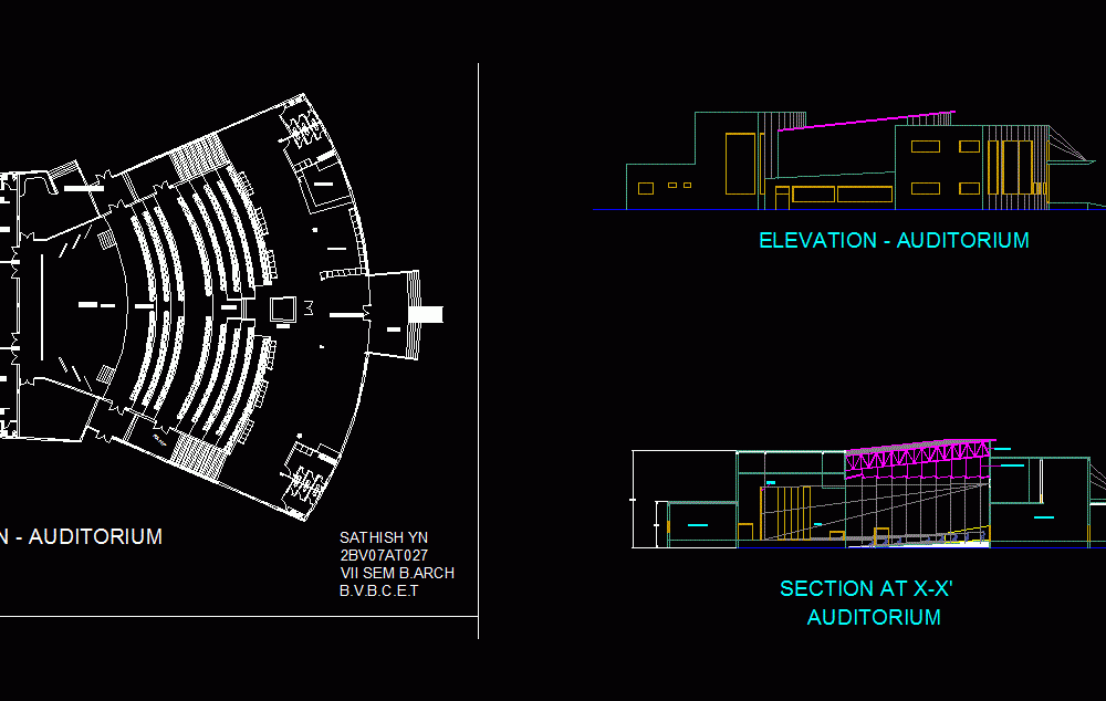 auditorium plan autocad file download