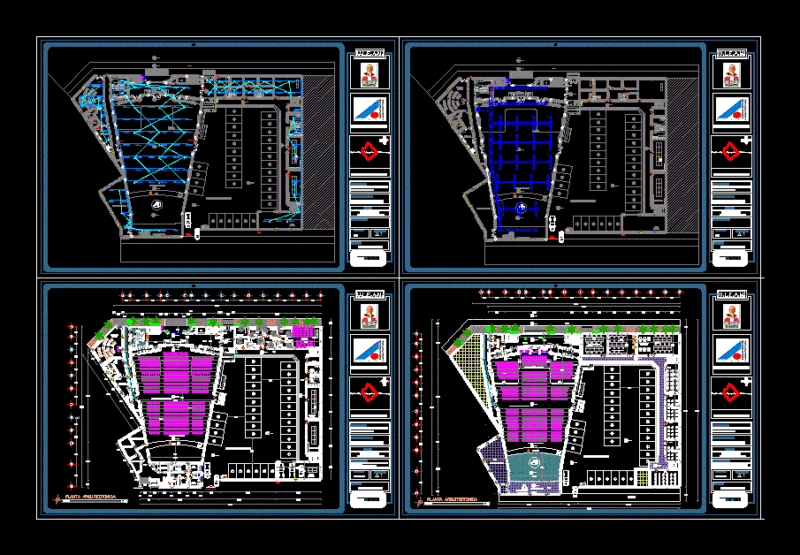 Auditorium DWG Block for AutoCAD