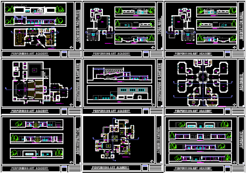 Auditorium DWG Block for AutoCAD