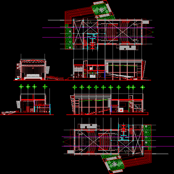 Проект театр dwg