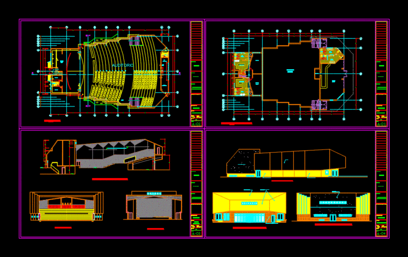 Auditorium DWG Detail for AutoCAD