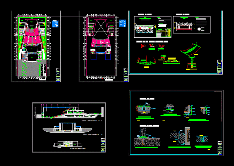 Auditorium DWG Detail for AutoCAD