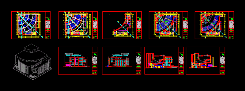 Auditorium DWG Full Project for AutoCAD