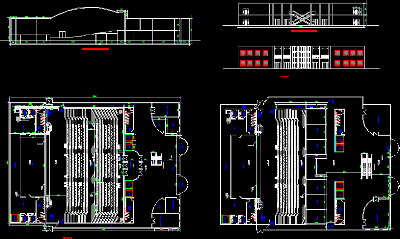 Auditorium DWG Full Project for AutoCAD