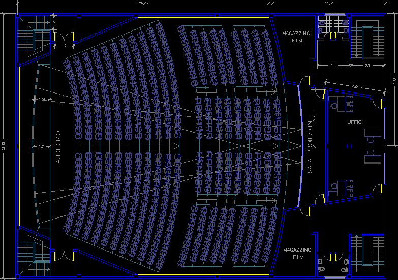 Auditorium DWG Full Project for AutoCAD – Designs CAD electrical plan design pictures 