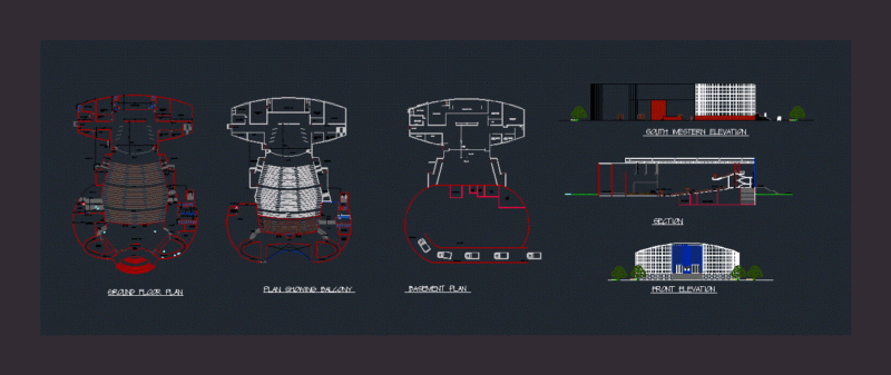 Auditorium DWG Plan for AutoCAD