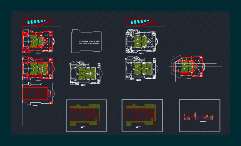 Auditorium DWG Plan for AutoCAD