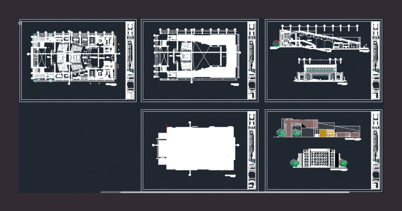 Auditorium DWG Plan for AutoCAD