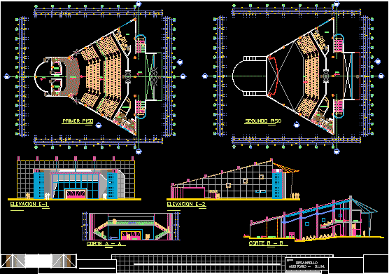  Auditorium  DWG  Section for AutoCAD   Designs CAD 