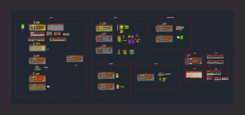 Auditorium DWG Section for AutoCAD