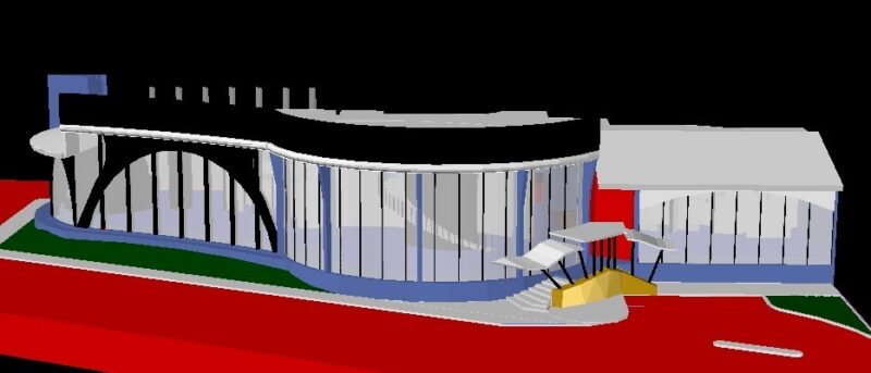 Automobile Dealership, 3D DWG Model for AutoCAD