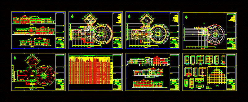 Azad University Library DWG Block for AutoCAD