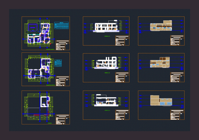 Two-Level Hotel With Garden 2D DWG Design Full Project for AutoCAD