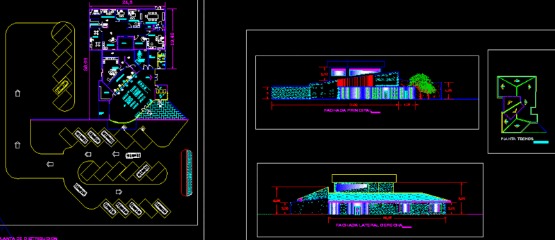 Bank Branch DWG Block for AutoCAD