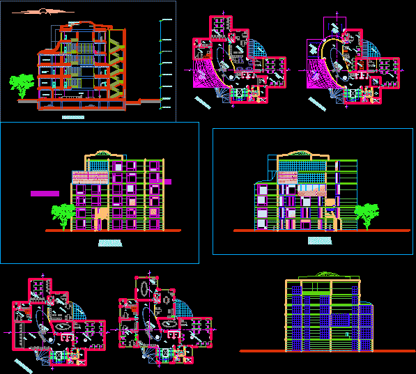 bank design dwg full project for autocad • designs cad