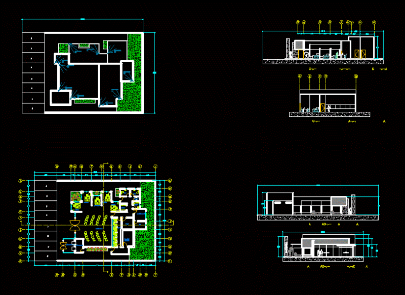 Bank DWG Section for AutoCAD