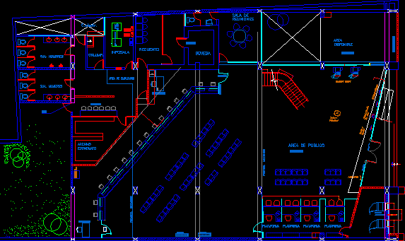 Bank Floorplan Design DWG Plan for AutoCAD • Designs CAD