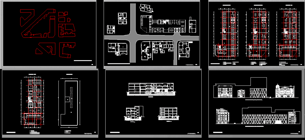Bank Office Tower DWG Section for AutoCAD