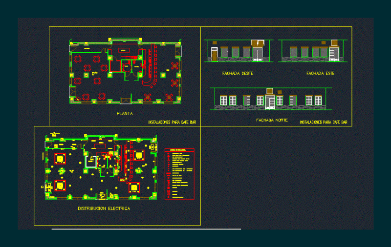Bar DWG Block for AutoCAD
