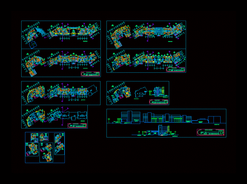 Bar Home DWG Block for AutoCAD