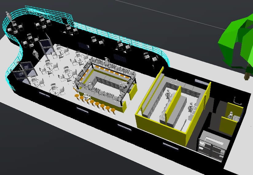 Автокад проекты ресторанов