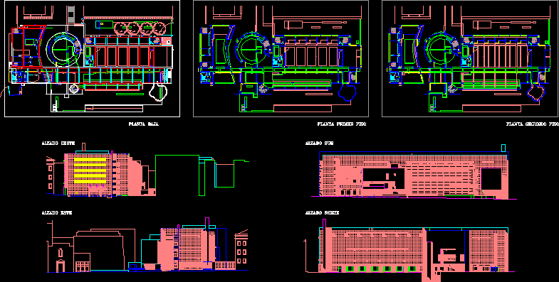 Barcelona Contemporary Art Museum - DWG Elevation for ...