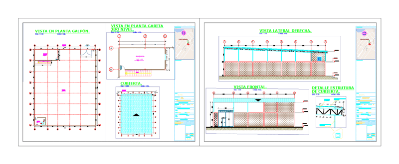 Barn DWG Plan for AutoCAD