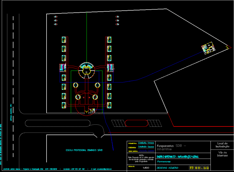 Barrio Internato DWG Block for AutoCAD