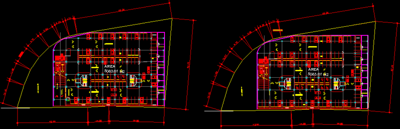 Basement Parking DWG Block for AutoCAD