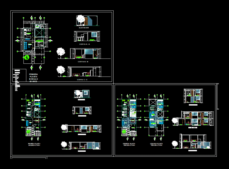 Basic Module – Housing DWG Block for AutoCAD
