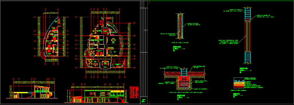 Beach House DWG Block for AutoCAD