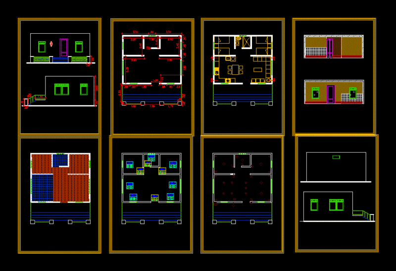 Beach House DWG Block for AutoCAD