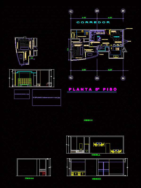 Beach House DWG Block for AutoCAD