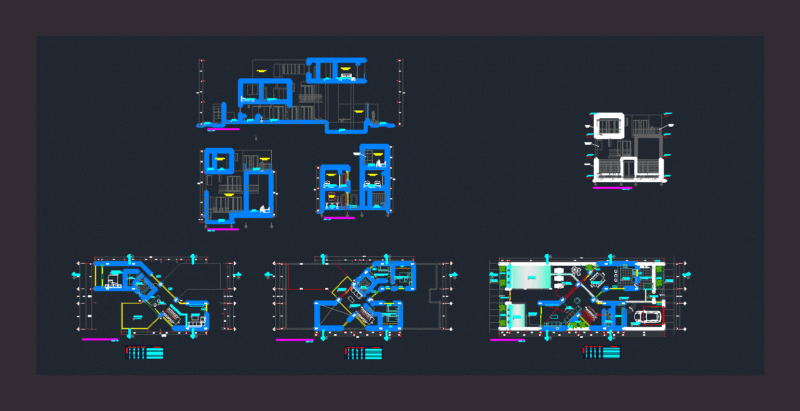 Beach House DWG Block for AutoCAD