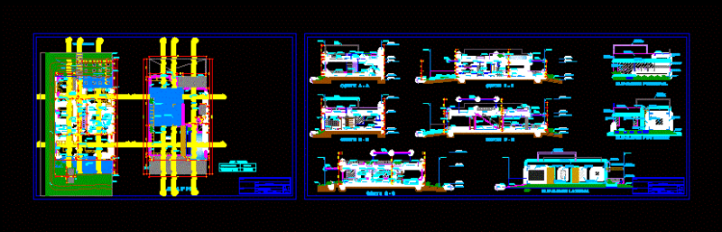 Beach House DWG Block for AutoCAD