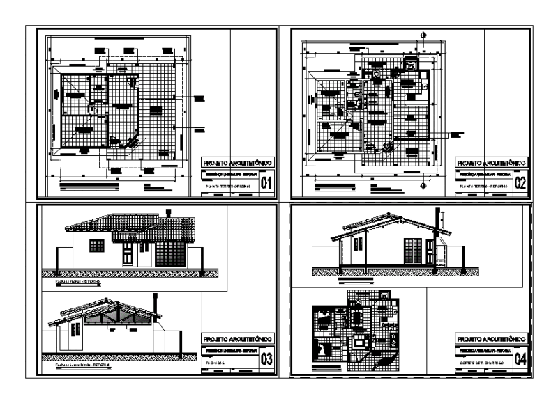 Beach House DWG Block for AutoCAD
